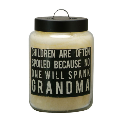 BOX SIGN CANDLE - CHILDREN ARE OFTEN SPOILED