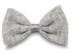Grey Cashmere Penny Hair Bow